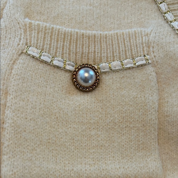 Cream Cardigan with Pearl Buttons - Picture 15 of 15